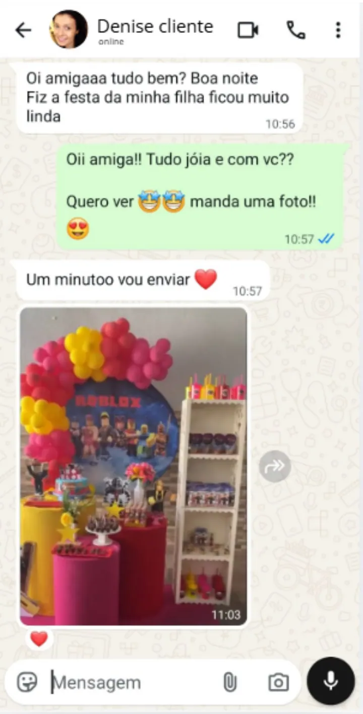 Depoimento real de cliente no WhatsApp 2